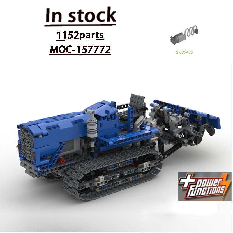 Urban Farming Usa - MOC-157772 Urban Farm Landbouwrupsbandtractor Bouwsteenmodel 1155